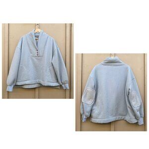 Free People Mia Henley Sweatshirt Blue